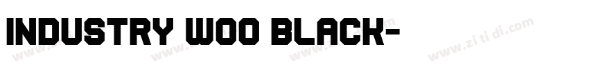 Industry W00 Black字体转换